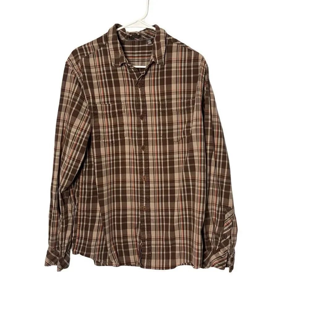 Toad & Co. Plaid Button Front Organic Cotton Shirt Men’s Size Large